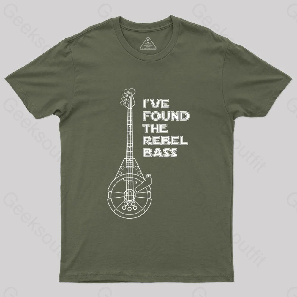 Rebel Bass T-Shirt Army Green / S