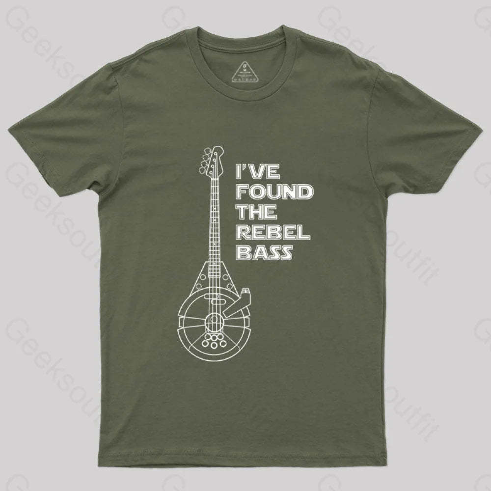 Rebel Bass T-Shirt Army Green / S