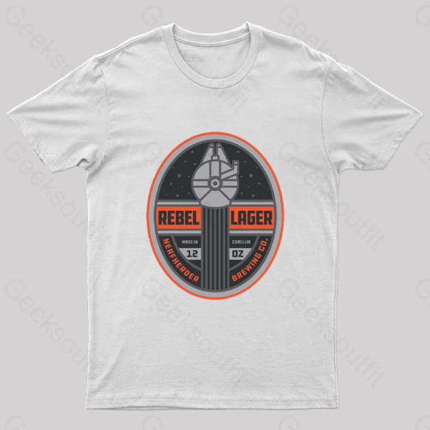 Rebel Lager Nerd T-Shirt White / S