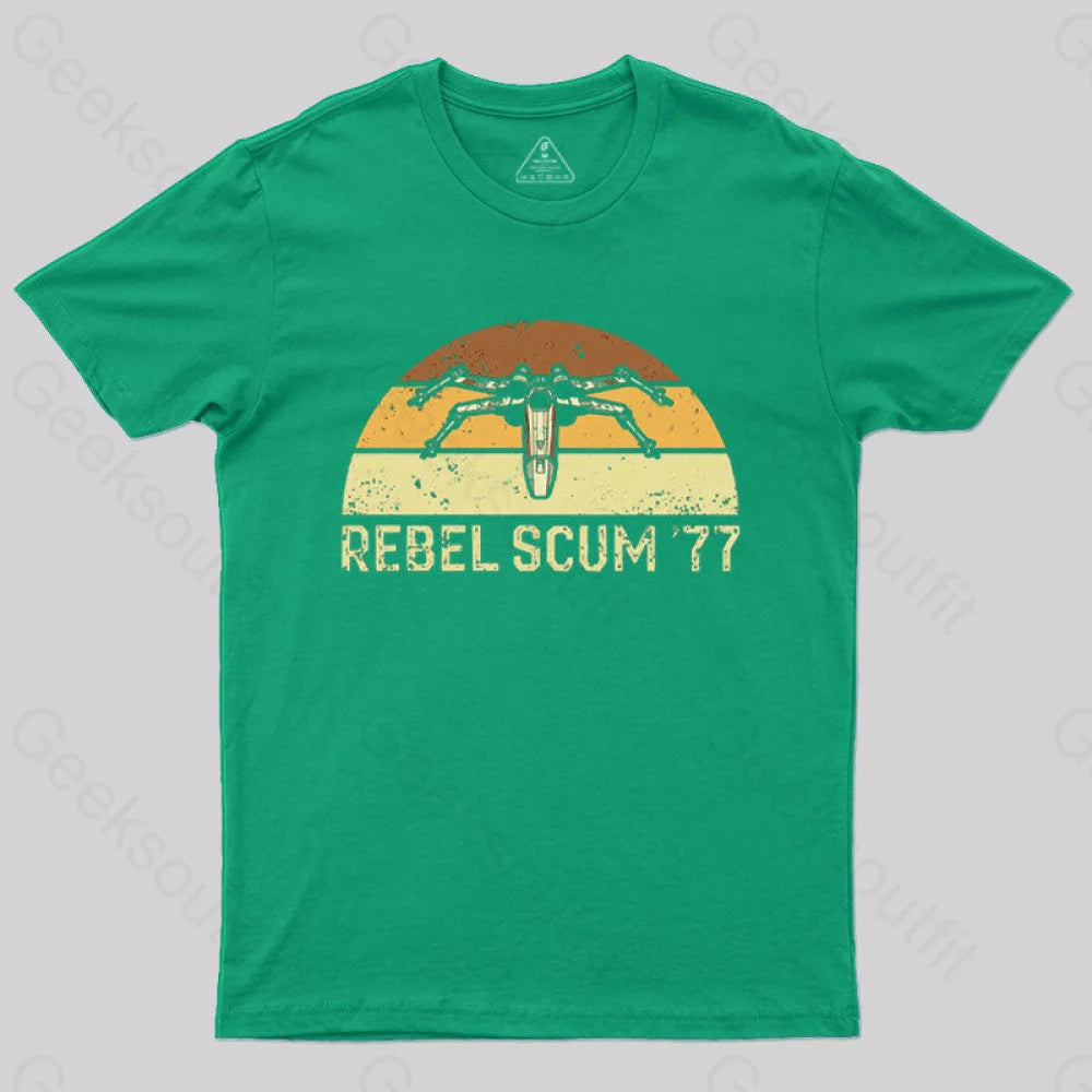 Rebel Scum ’77 T-Shirt Green / S