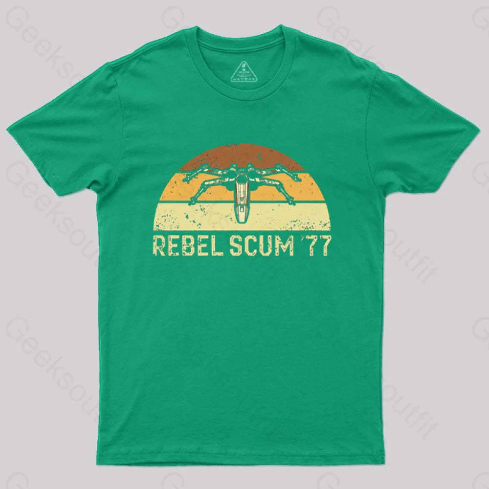 Rebel Scum ’77 T-Shirt Green / S