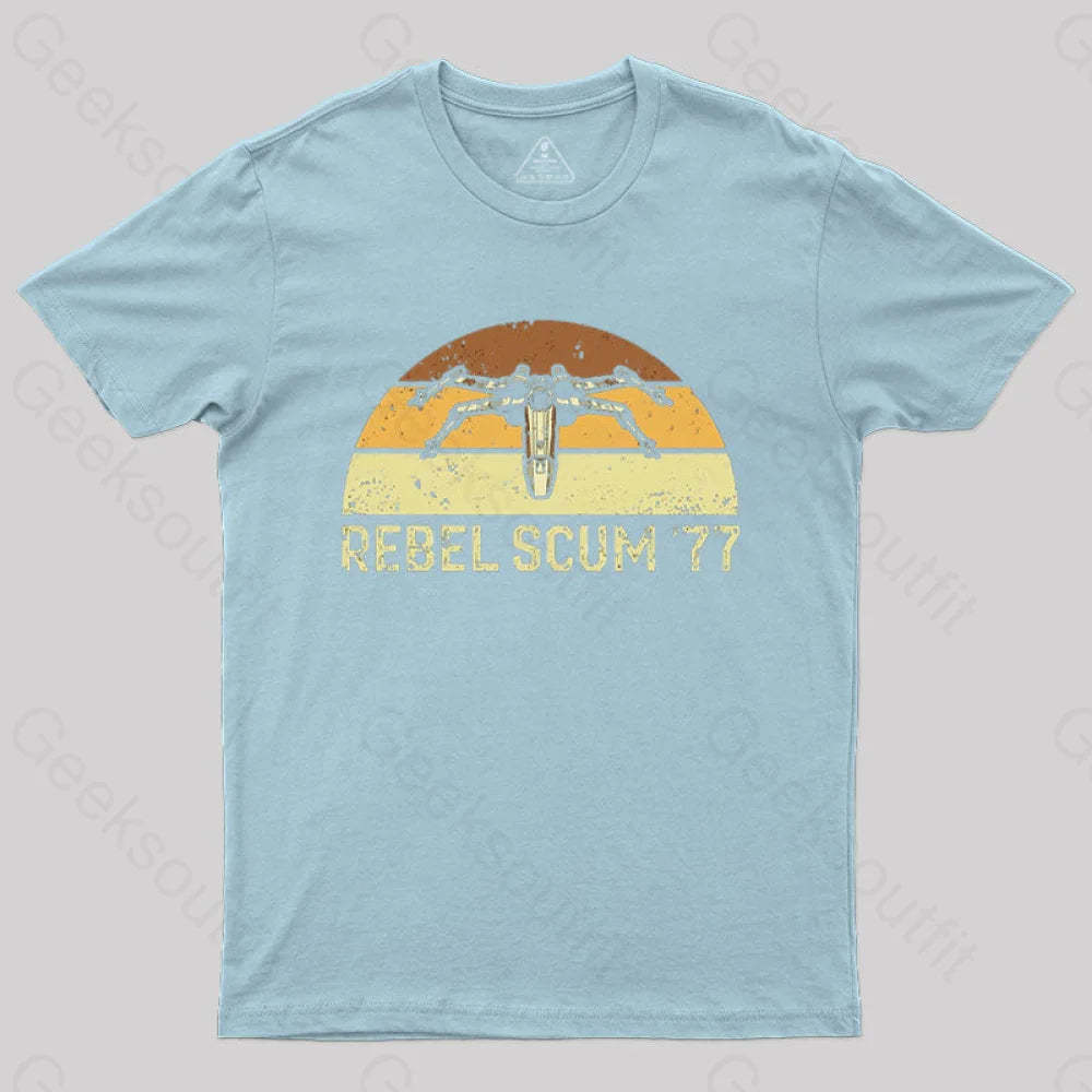 Rebel Scum ’77 T-Shirt Light Blue / S