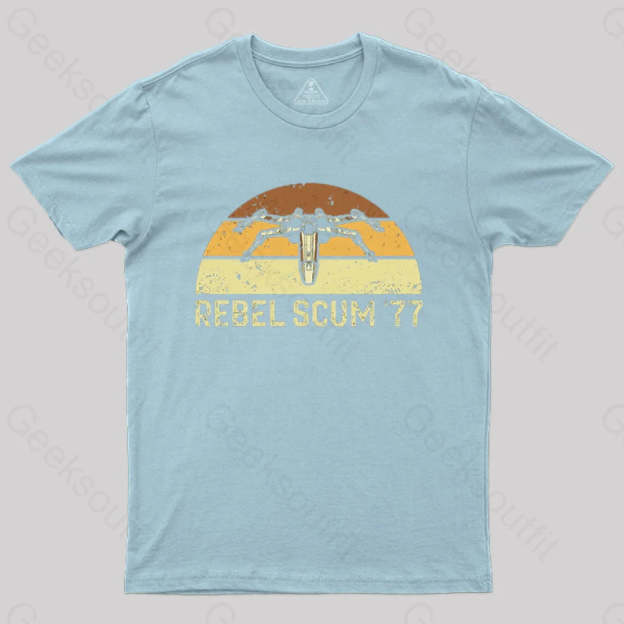 Rebel Scum ’77 T-Shirt Light Blue / S