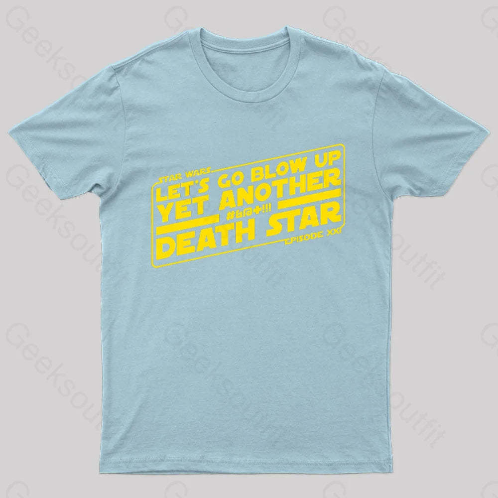 Recycled Wars Geek T-Shirt Light Blue / S