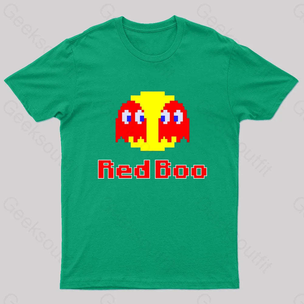 Red Boo Nerd T-Shirt Green / S
