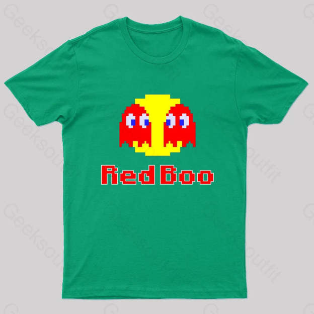 Red Boo Nerd T-Shirt Green / S