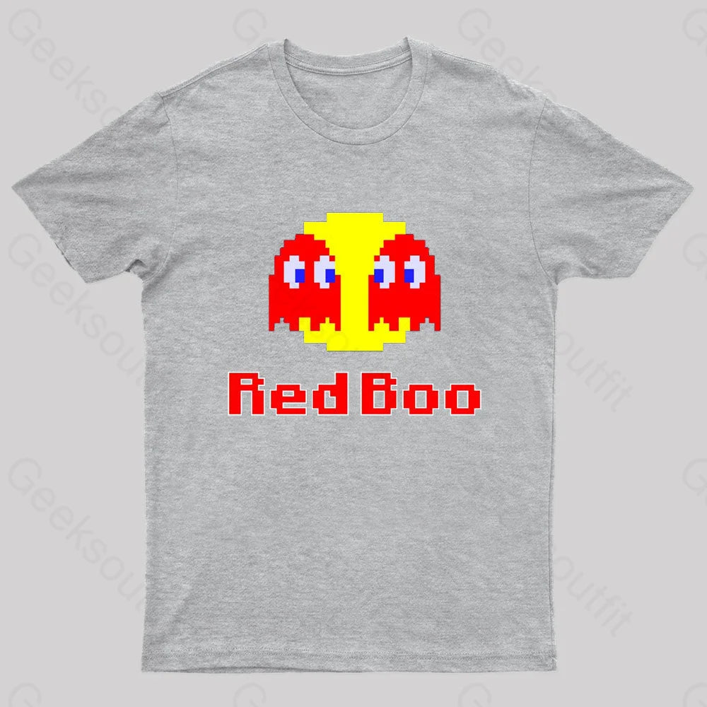 Red Boo Nerd T-Shirt Grey / S