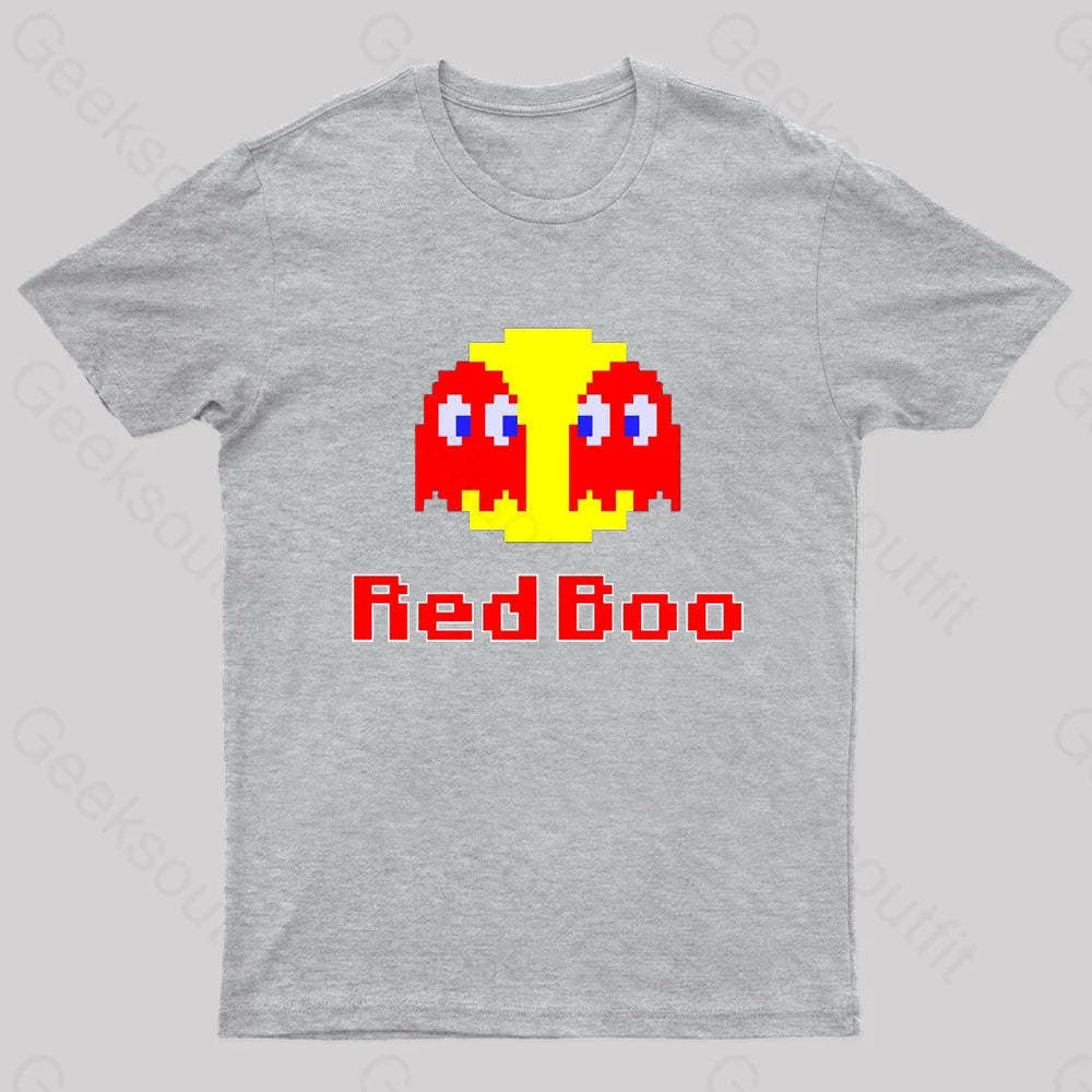 Red Boo Nerd T-Shirt Grey / S