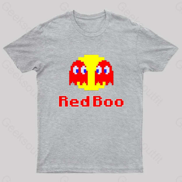Red Boo Nerd T-Shirt Grey / S