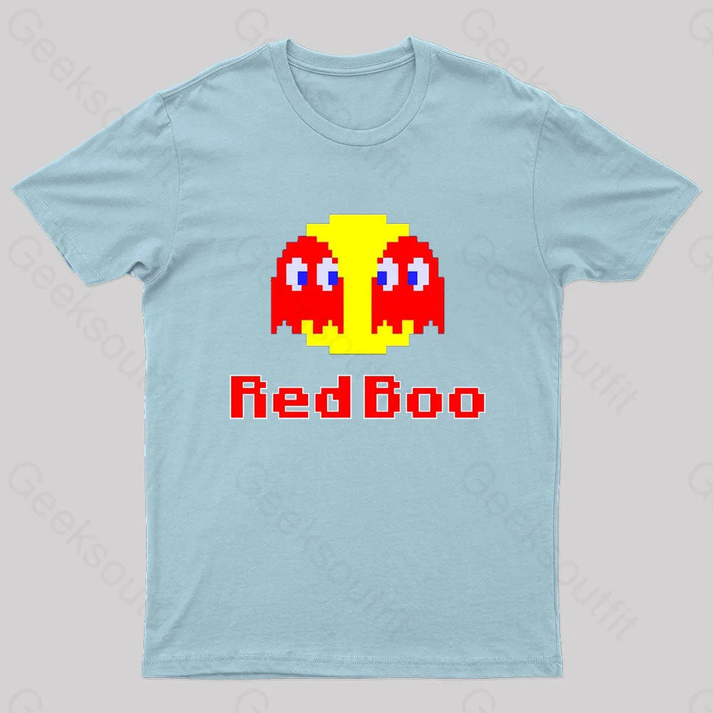 Red Boo Nerd T-Shirt Light Blue / S