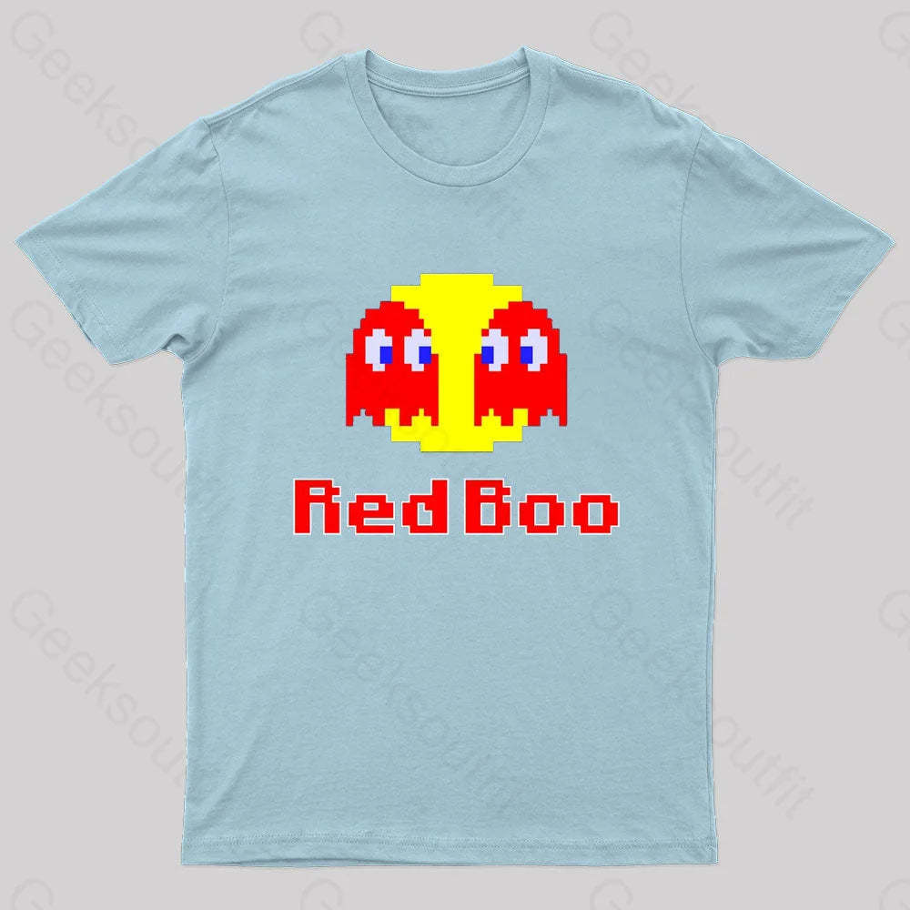 Red Boo Nerd T-Shirt Light Blue / S