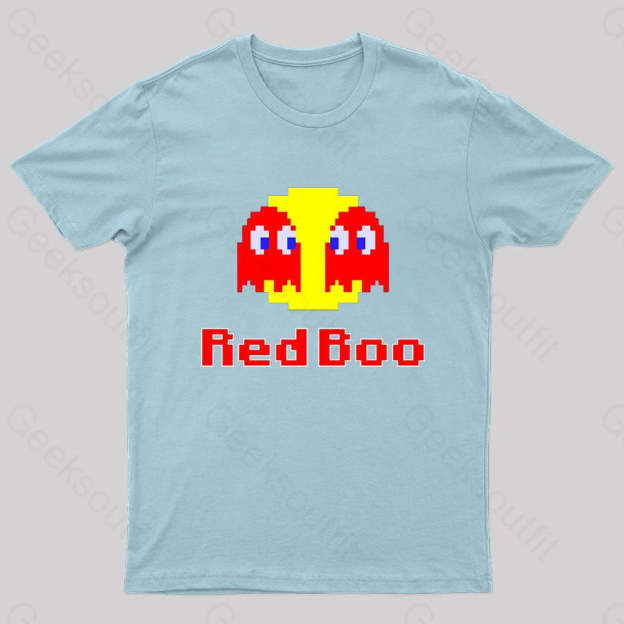 Red Boo Nerd T-Shirt Light Blue / S