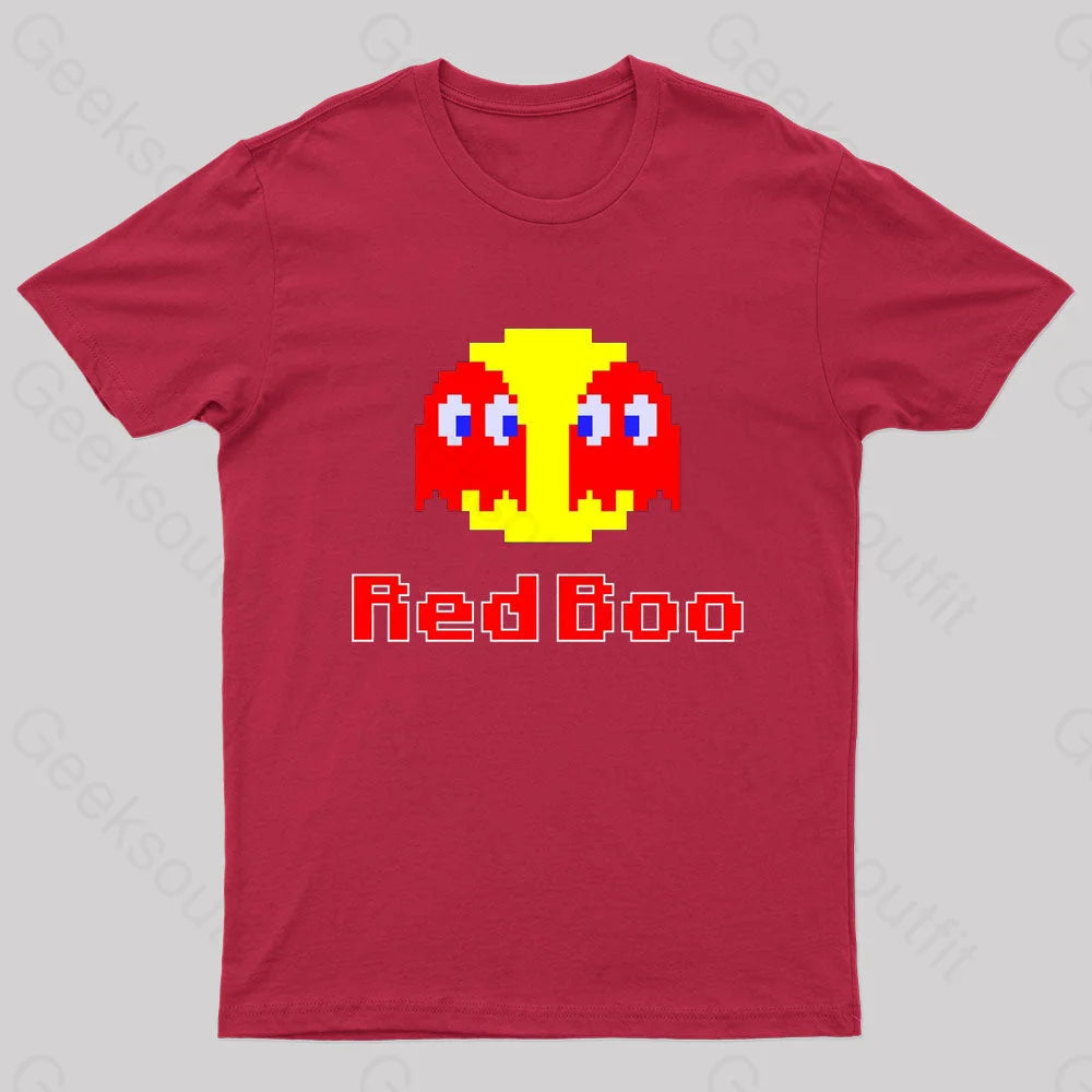 Red Boo Nerd T-Shirt / S