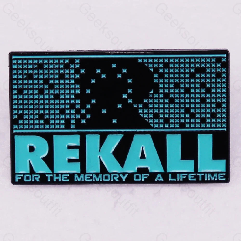 Rekall For The Memory Of A Lifetime Pins Black