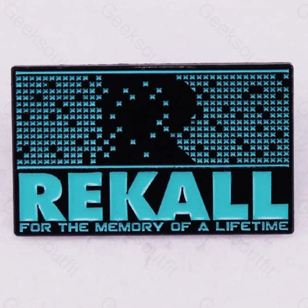 Rekall For The Memory Of A Lifetime Pins Black