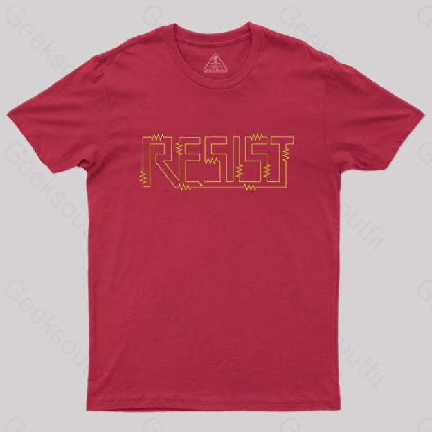 Resist Physical Circuit T-Shirt Red / S