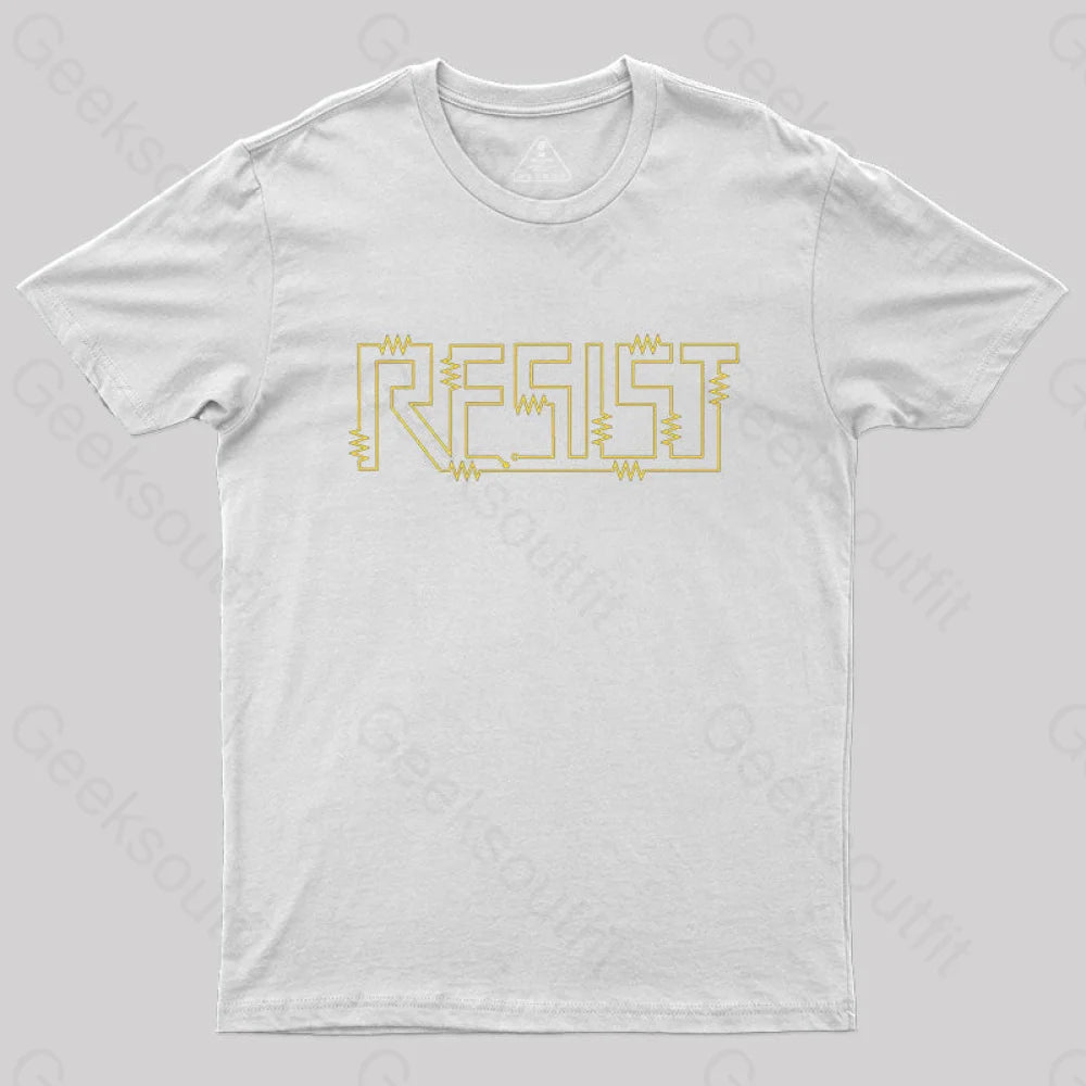 Resist Physical Circuit T-Shirt White / S
