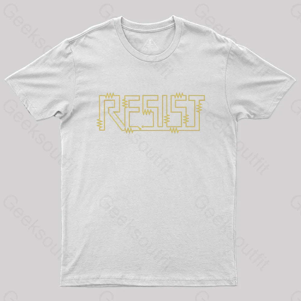 Resist Physical Circuit T-Shirt White / S