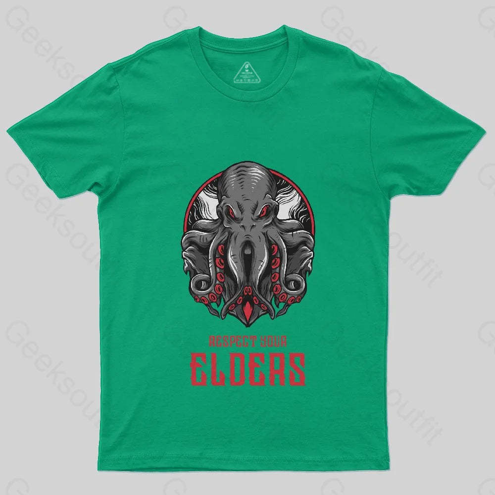 Respect Your Elders | Cthulhu | Gangster Cthulhu Essential T-Shirt - Geeksoutfit