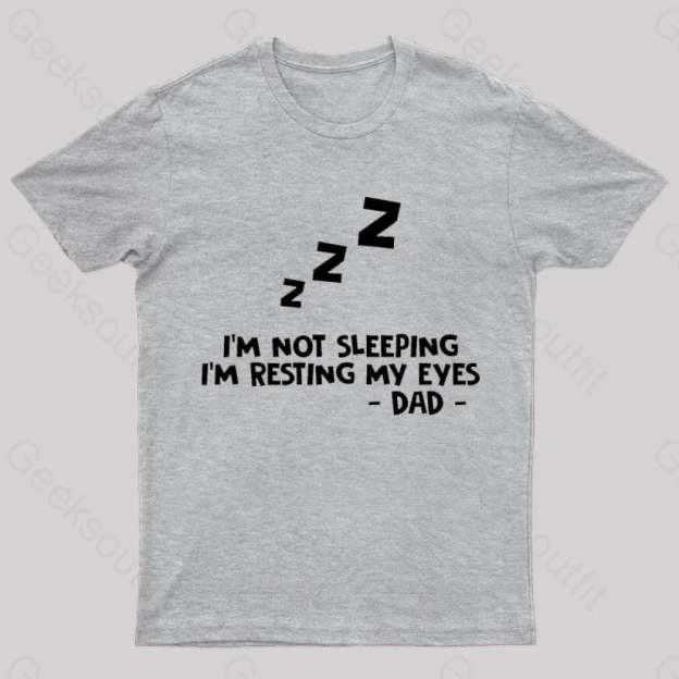 Resting My Eyes Geek T-Shirt Grey / S