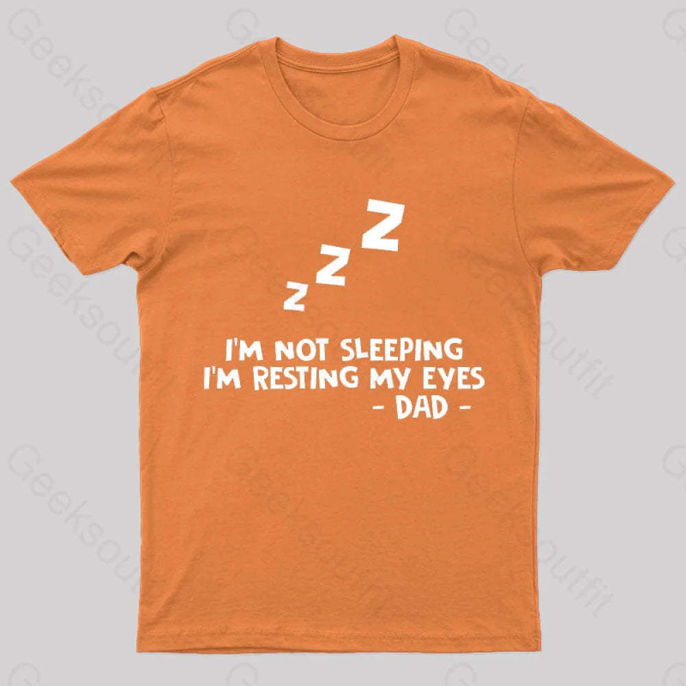 Resting My Eyes Geek T-Shirt Orange / S