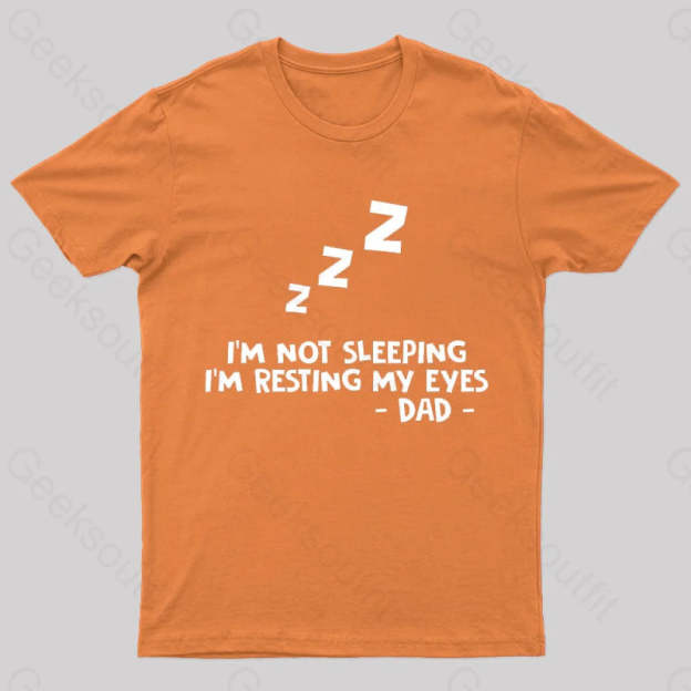 Resting My Eyes Geek T-Shirt Orange / S