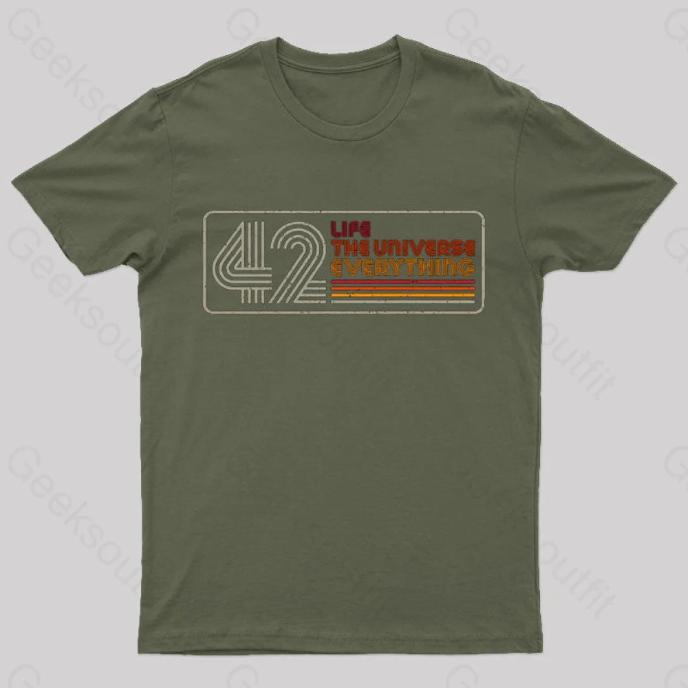 Retro 42 T-Shirt Army Green / S