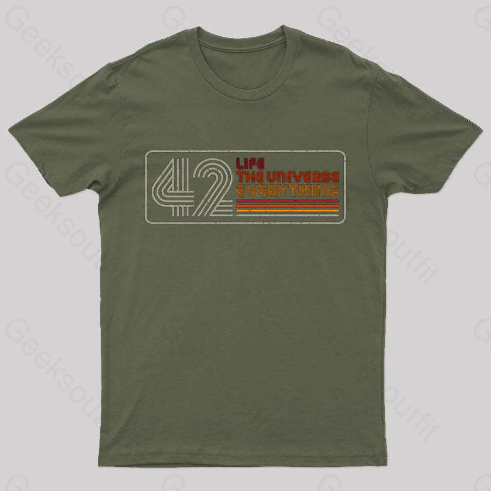Retro 42 T-Shirt Army Green / S