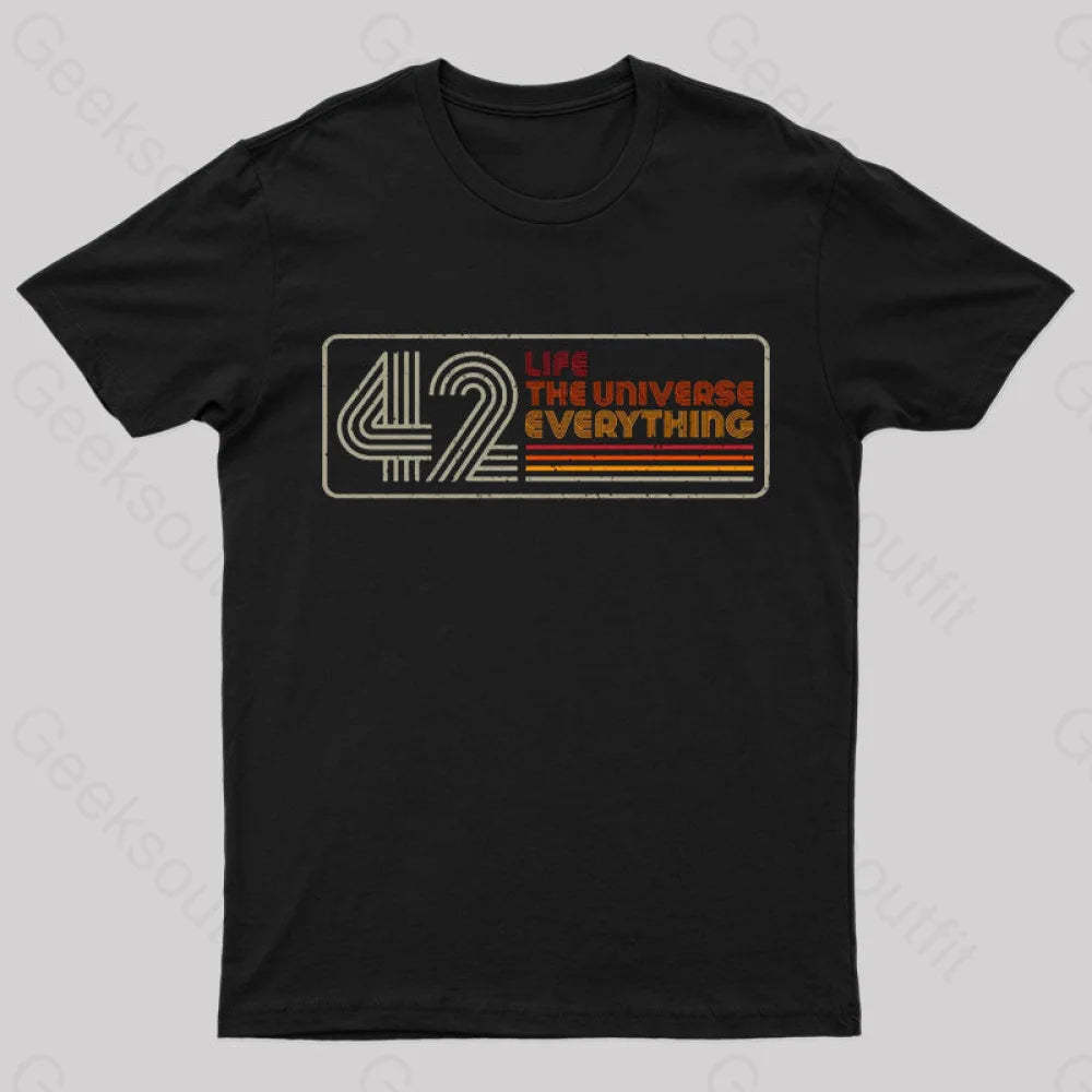 Retro 42 T-Shirt Black / S