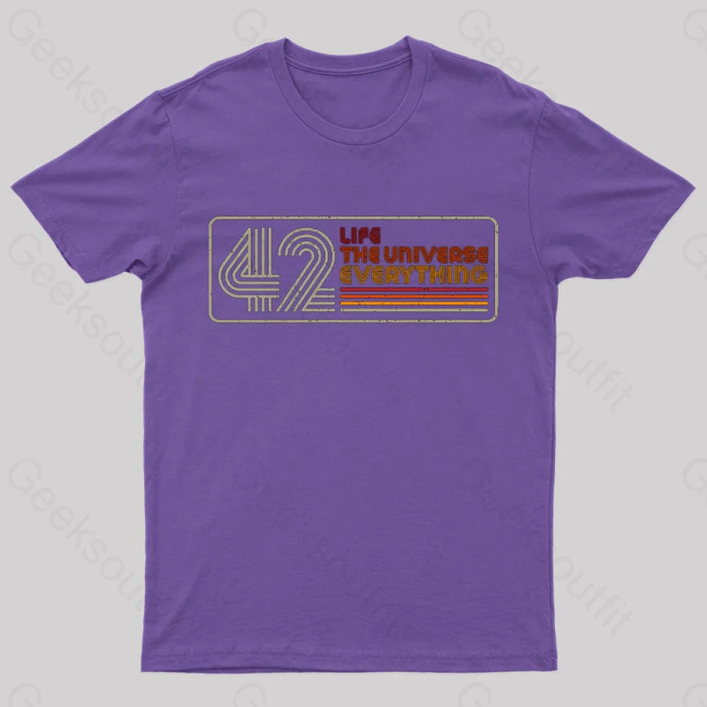Retro 42 T-Shirt Purple / S