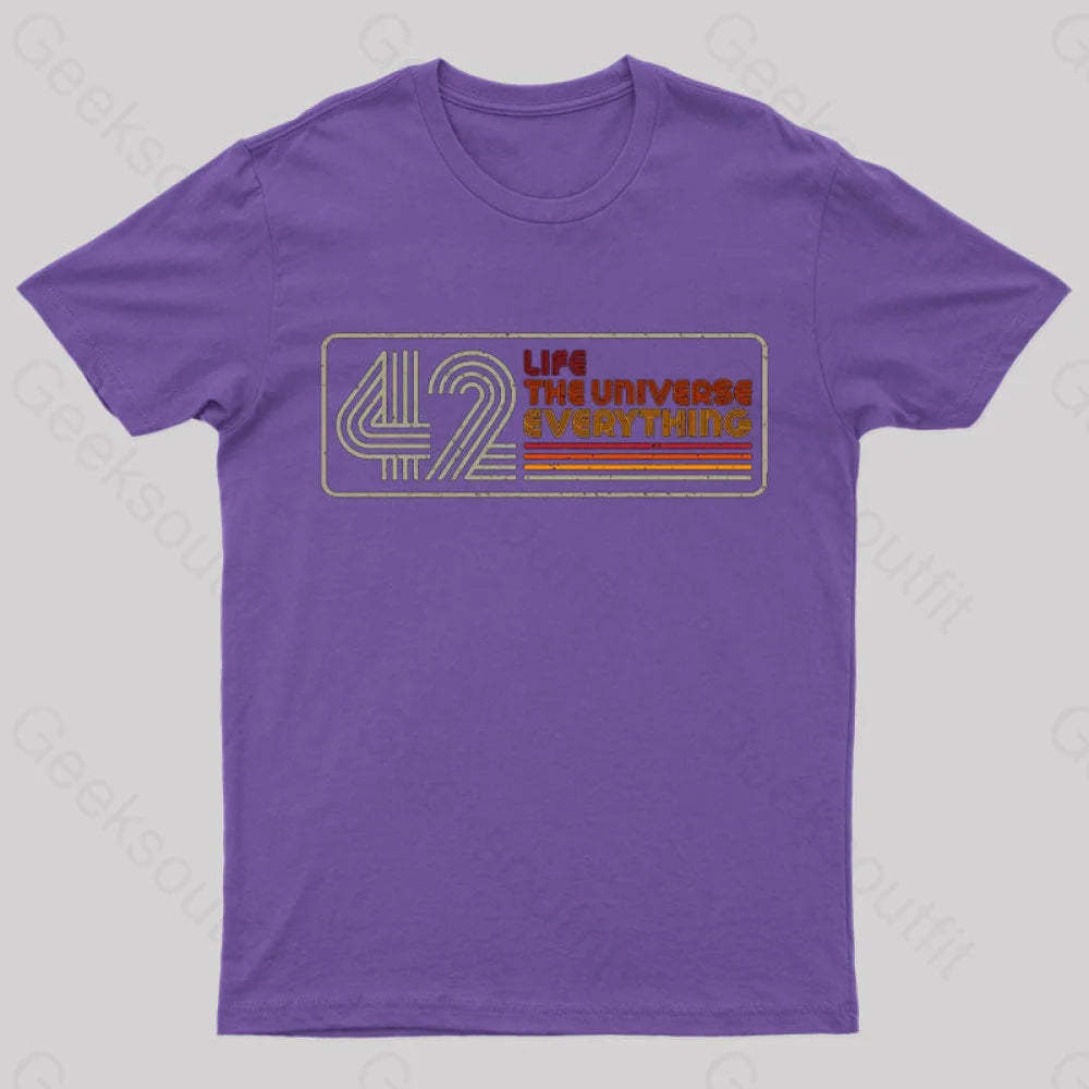 Retro 42 T-Shirt Purple / S