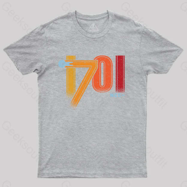 Retro Cosmic Voyage Nerd T-Shirt Grey / S Yc