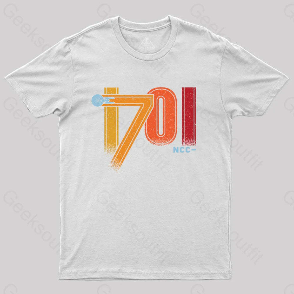 Retro Cosmic Voyage Nerd T-Shirt White / S Yc