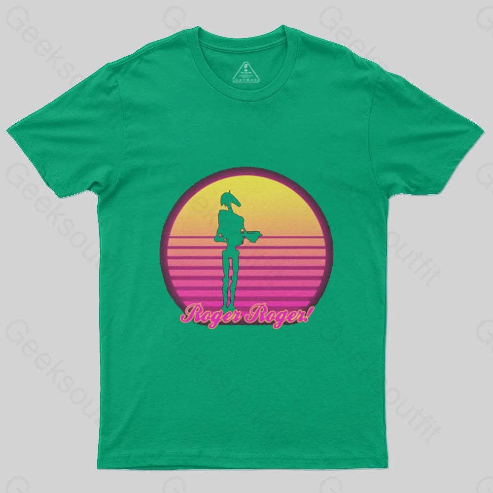 Retro Roger Battle Droid T-Shirt - Geeksoutfit