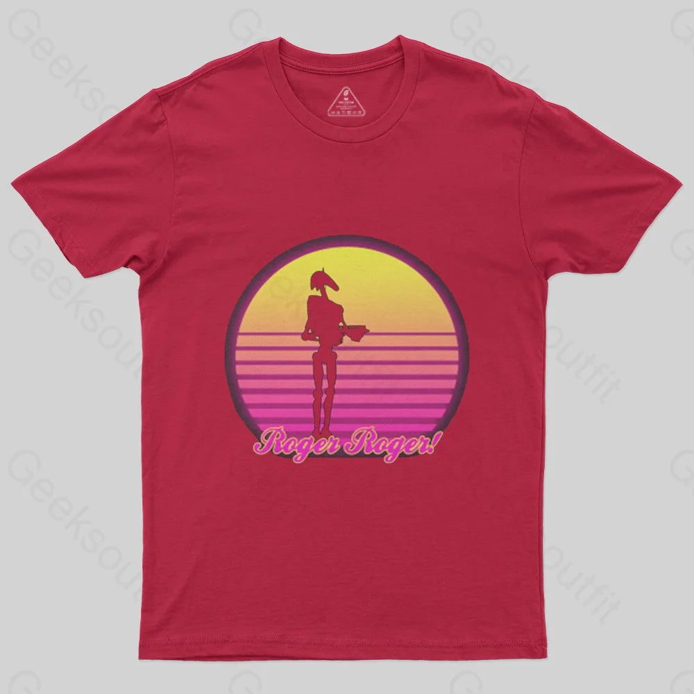 Retro Roger Battle Droid T-Shirt - Geeksoutfit