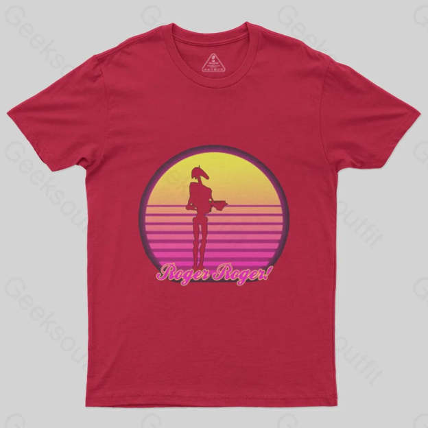 Retro Roger Battle Droid T-Shirt - Geeksoutfit