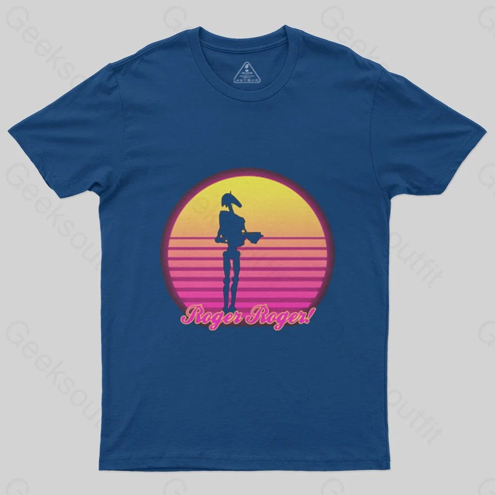 Retro Roger Battle Droid T-Shirt - Geeksoutfit