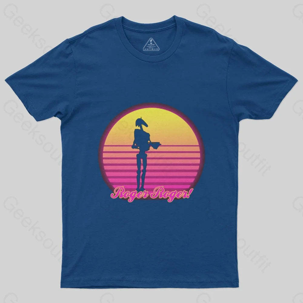Retro Roger Battle Droid T-Shirt - Geeksoutfit