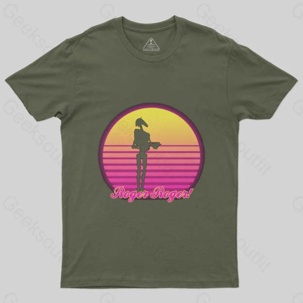 Retro Roger Battle Droid T-Shirt - Geeksoutfit