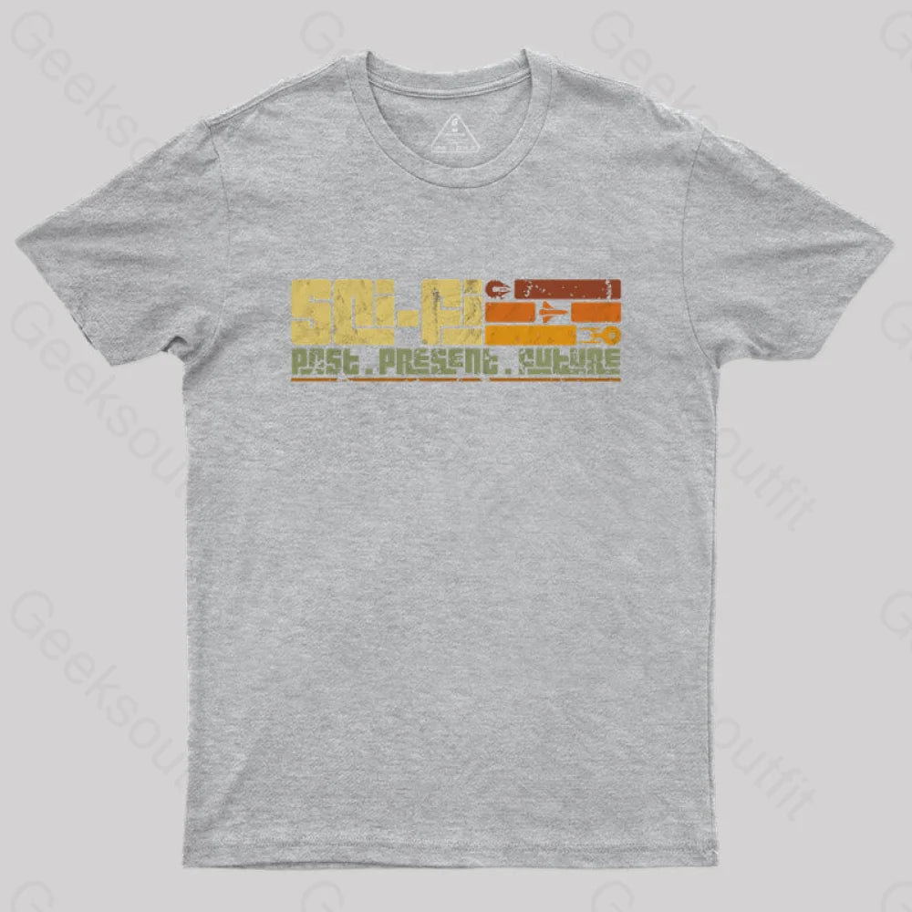 Retro Sci-Fi T-Shirt Grey / S