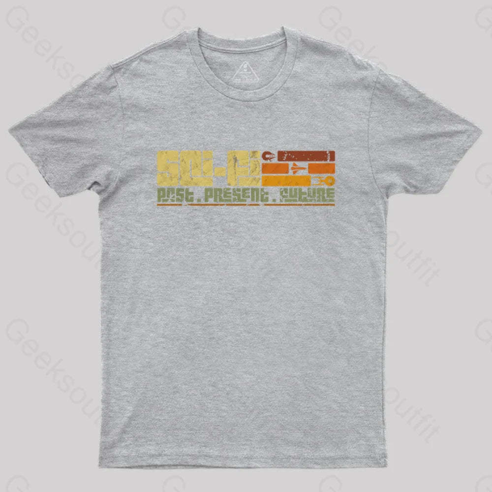 Retro Sci-Fi T-Shirt Grey / S