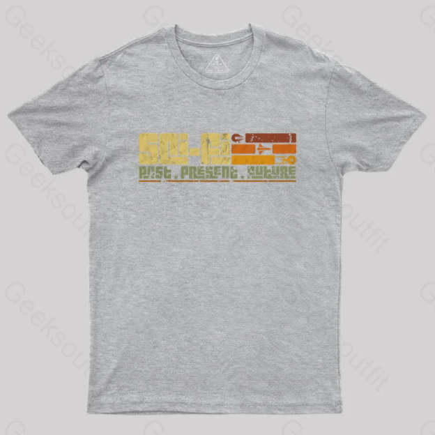Retro Sci-Fi T-Shirt Grey / S