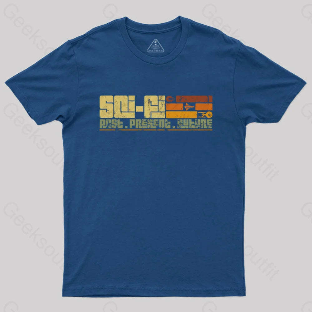 Retro Sci-Fi T-Shirt Navy / S