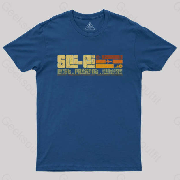 Retro Sci-Fi T-Shirt Navy / S