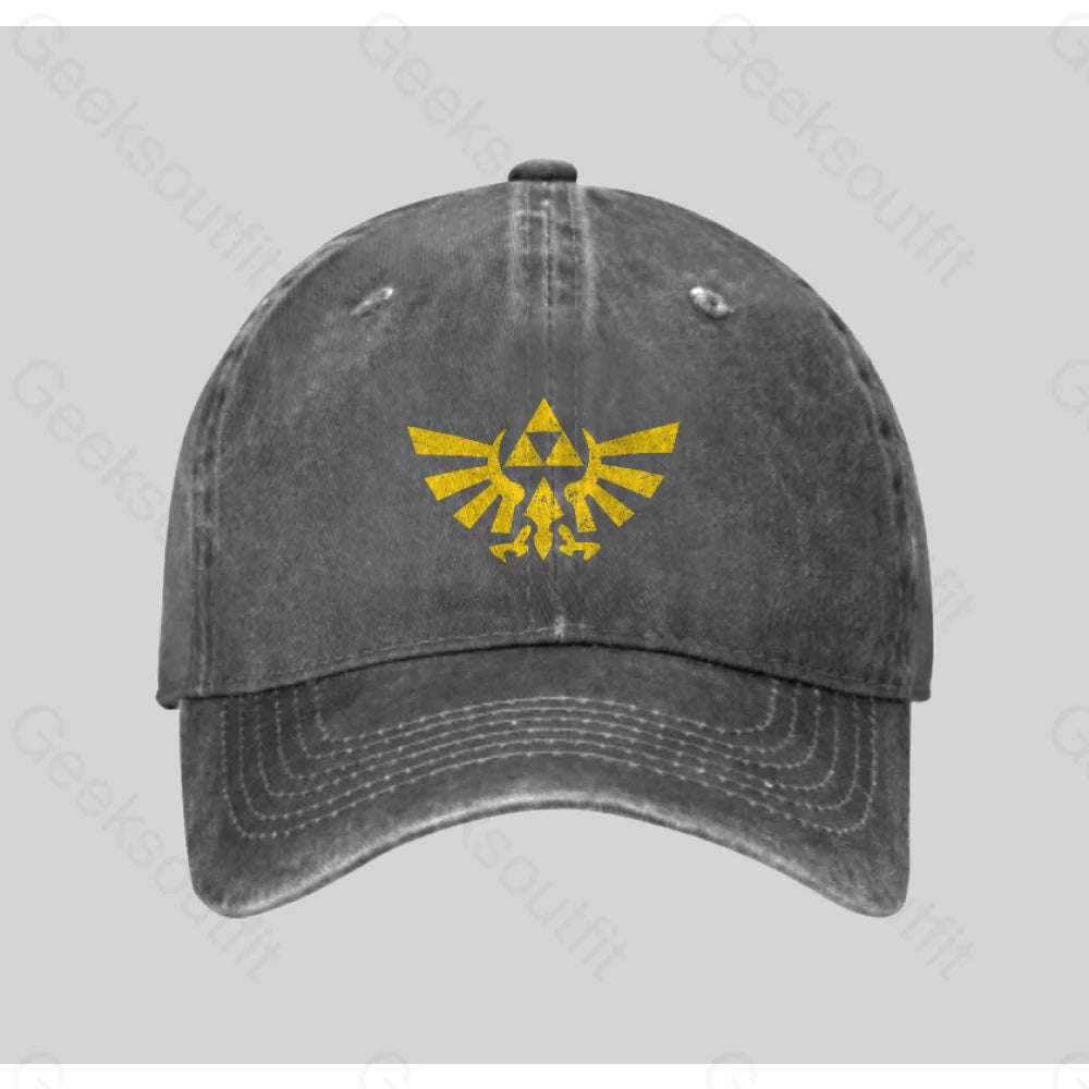 キャップ LONDON UNDERGROUND Vintage washed capBlue Geeksoutfit Retro Zelda Element Washed Vintage Baseball Cap