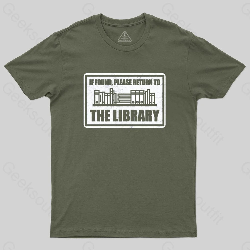 Return to The Library T-shirt - Geeksoutfit