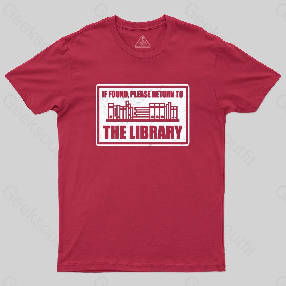 Return to The Library T-shirt - Geeksoutfit