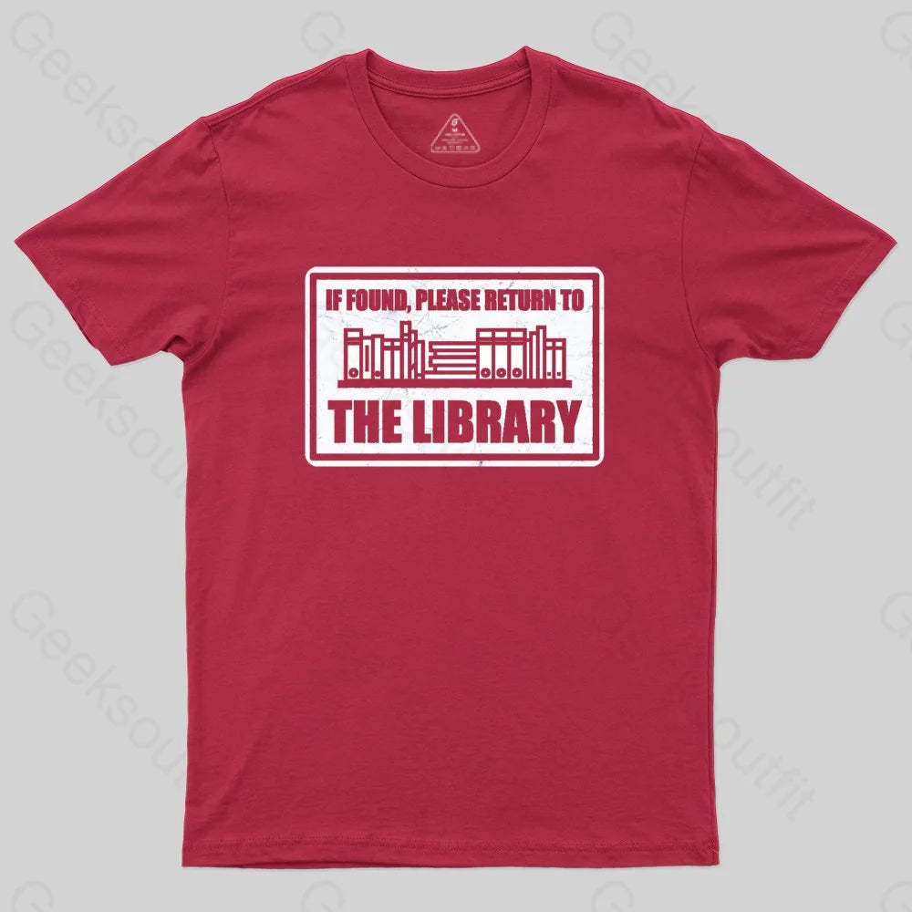Return to The Library T-shirt - Geeksoutfit