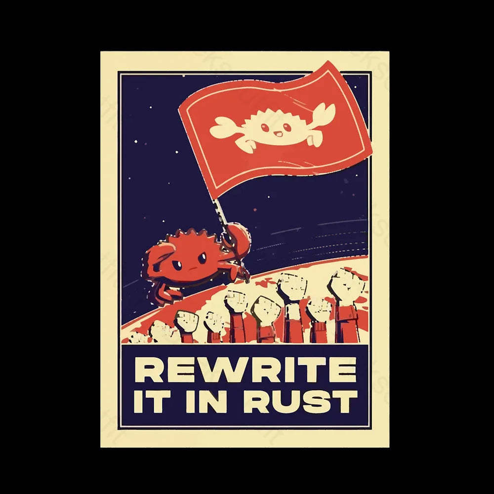 Rewrite It In Rust Nerd T-Shirt