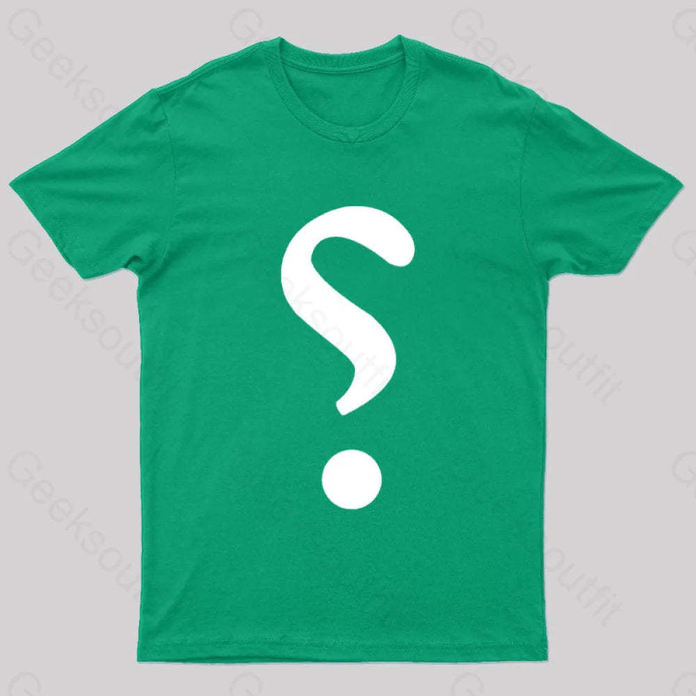 Rhetorical Question Nerd T-Shirt Green / S